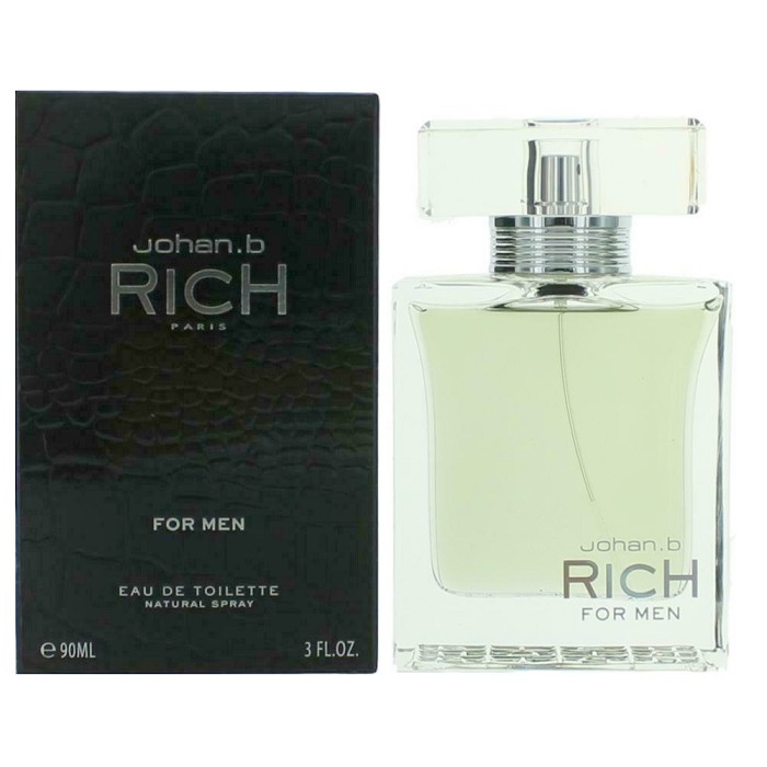 Rich Cologne by Johan B 3.0oz Eau De Toilette Spray for men
